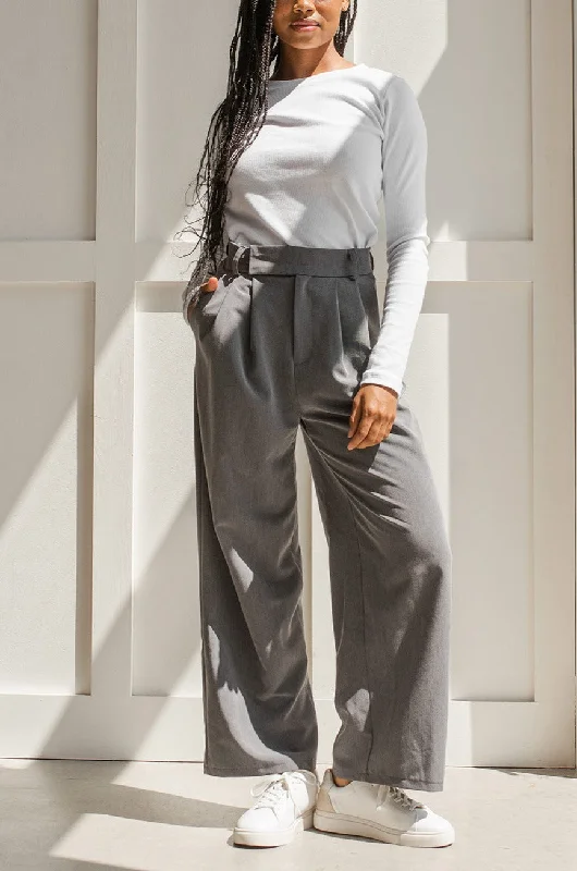 Lyonna Grey | High-Waisted Wide-Leg Pants