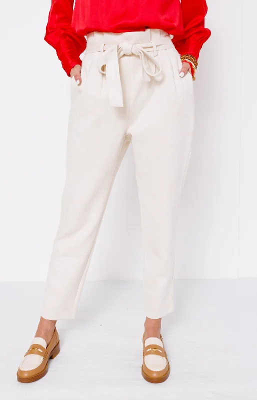 Dolce Cabo: Charisma Vegan Suede Pants, CREAM