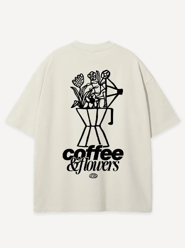 Coffee & Flowers Oversized T-Shirt