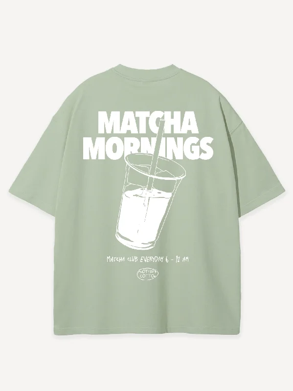 Matcha Mornings Oversized T-Shirt