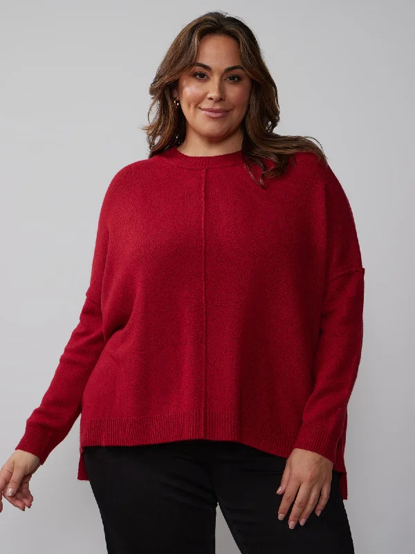 Plus Boxy Drop Shoulder Sweater