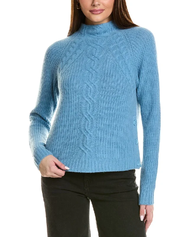 Design History Engineered Cable Cashmere Sweater