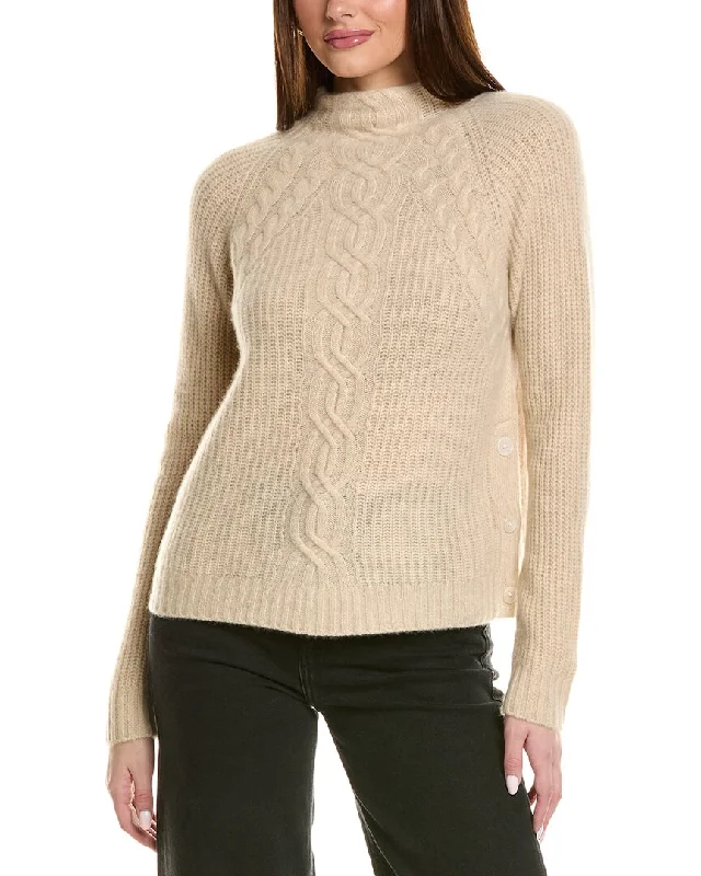 Design History Engineered Cable Cashmere Sweater