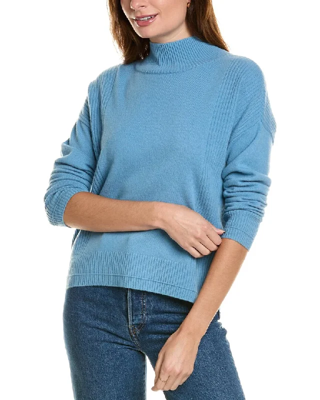 Design History Mock Neck Cashmere Sweater