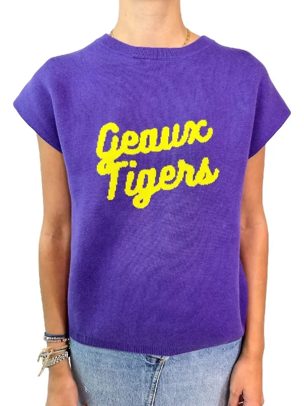 Game Day Sweater In Geaux Tigers