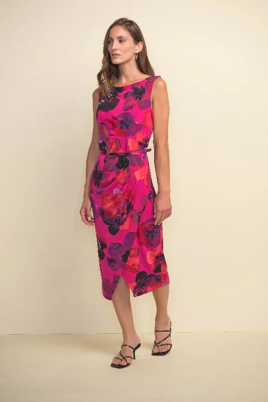 Joseph Ribkoff Bright and Bold, Belted Dress