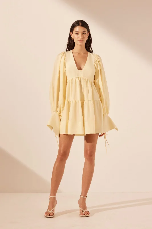 LIMON LONG SLEEVE MINI DRESS