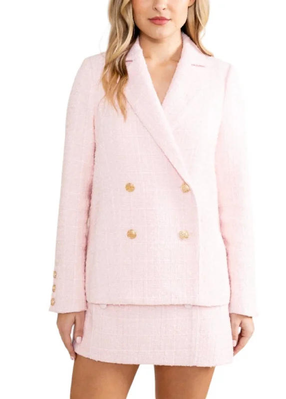 Grifyn Blazer In Light Pink