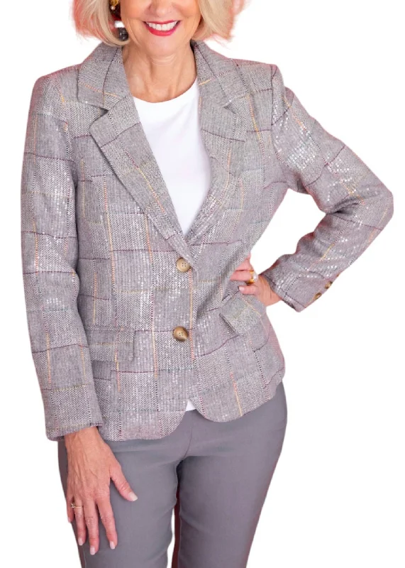 Jamie Sequin Blazer In Gray