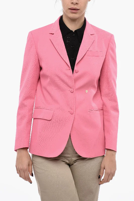 Palm Angels Single Breasted Miami Blazer With Flap Pockets 40 Italian Size