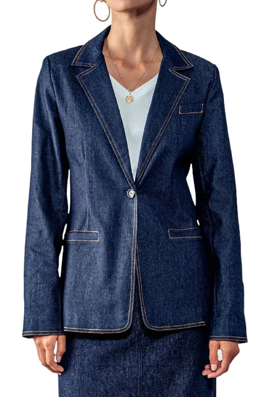 Stitch Denim Blazer