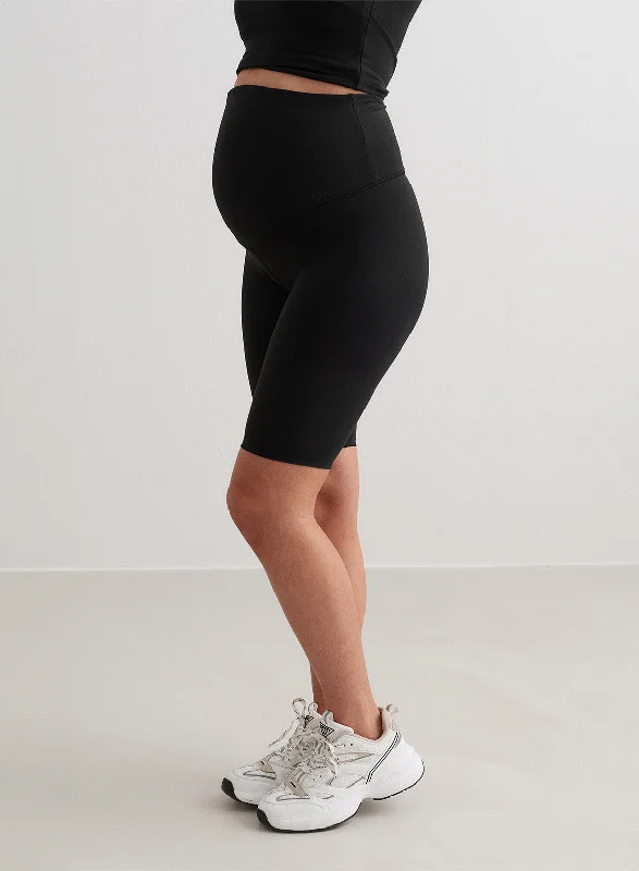 Black Sense Maternity Biker Shorts