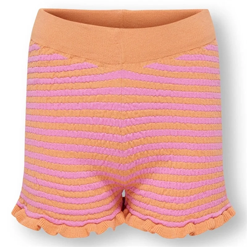 Kids ONLY Orange Chiffon Sally Crepe Shorts