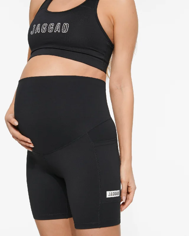 ULTRA FLEX SPIN MATERNITY SHORT BLACK